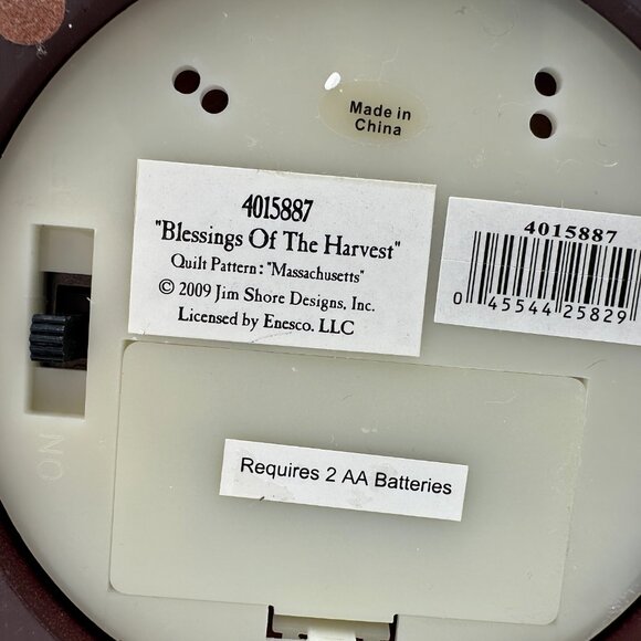 Jim Shore 7.5" Blessings Of The Harvest Light Up Fall and Thanksgiving Pumpkin - Picture 9 of 9